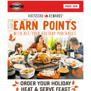 Order Holiday Heat And Serve And Earn Points!!