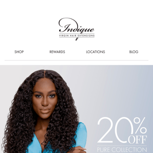 20% off everything in our Pure Collection