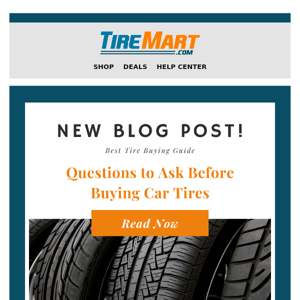 Need New Tires? Start Here