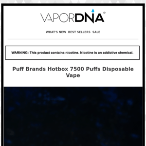 Hotbox 7500 Puffs Disposable Back in Stock!