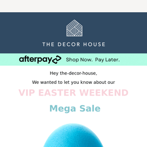 Limited Time Offer: 15% off Everything in Store for Easter