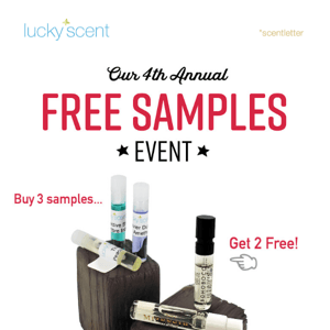 Free Samples Event through Sunday!