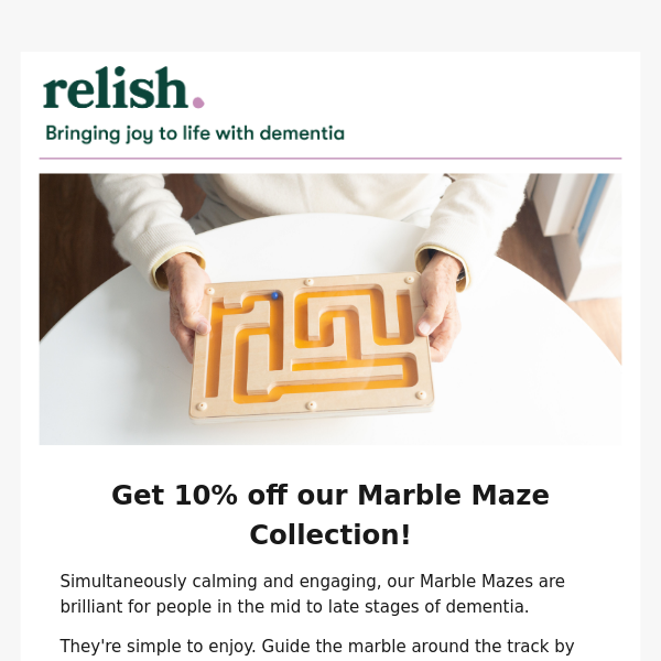 👉 Get 10% off our Marble Maze collection 👈