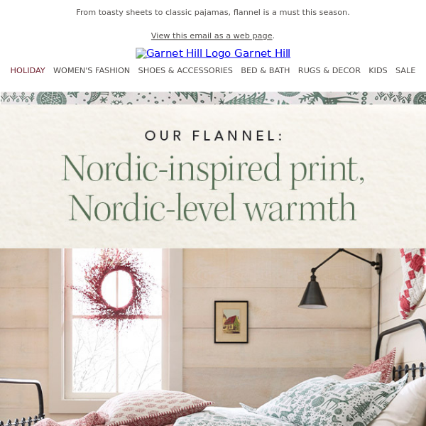 Our longest traditions: warm flannel + original prints