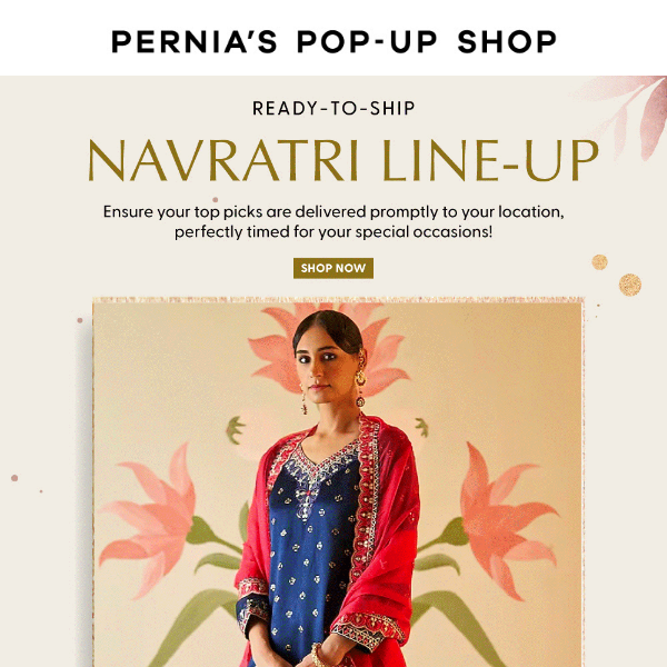 Want Navratri styles that ship quickly? You've come to the right place!