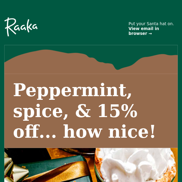15% off Gift Subscriptions + Peppermint & Gingerbread Latte Swirl!
