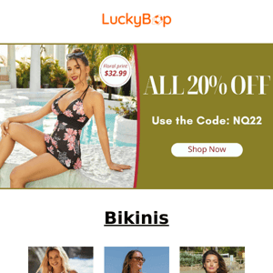 Shop now Bikinis