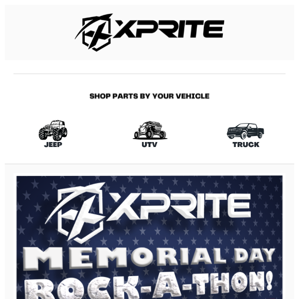 It's Xprite's Memorial Day Rock-A-Thon Rock Light Sale!