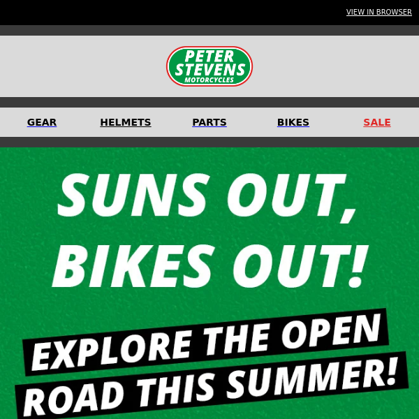 Gear Up for an Epic Summer Ride!  - SHOP NOW!!