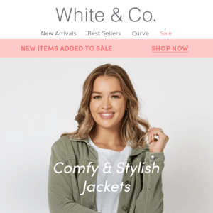 Comfy & Stylish Jackets in Sizes 8 - 18