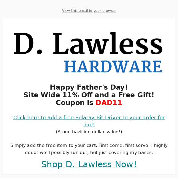 Father's Day Sale & Free Gift! 💪