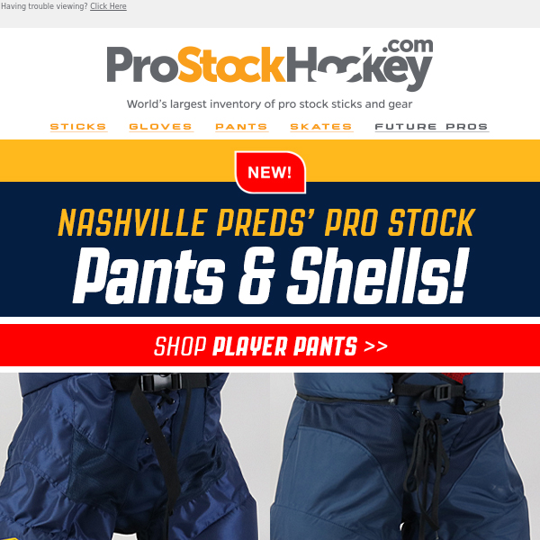 New Predators Pro Stock Pants & Shells! - Pro Stock Hockey