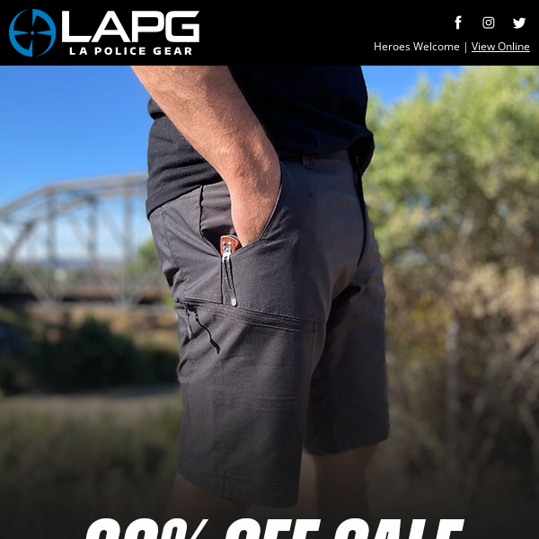 30% off on LAPG shorts expires tonight!