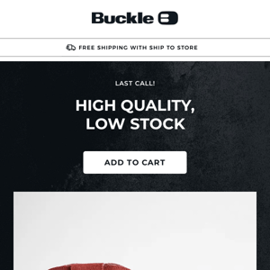 Reminder: Your Items Are Low In Stock