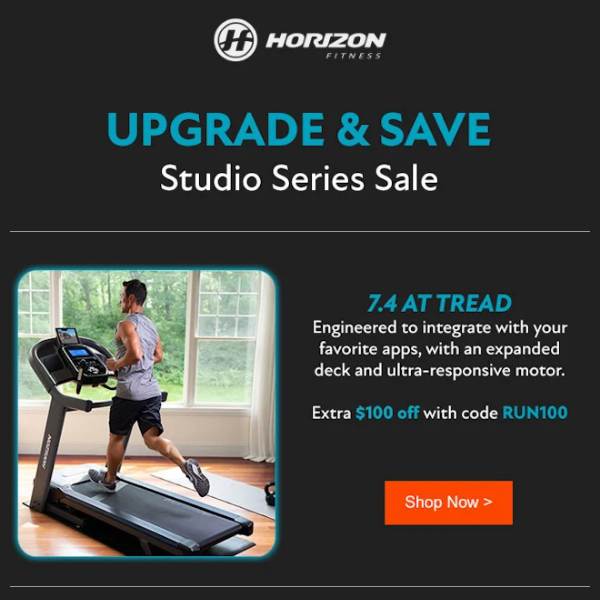 Upgrade Your Home Gym with Incredible Savings on Studio Series Treadmills