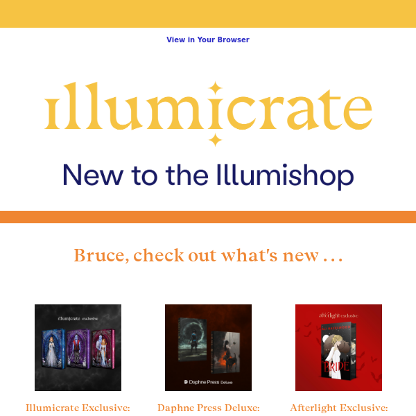 What's dropped in the Illumishop recently?