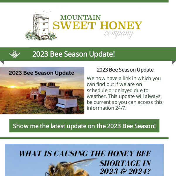 2023 Bee Season Update - Significant Bee Loss in North America