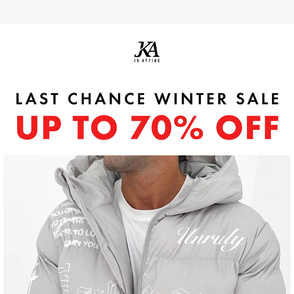 ❄️ UP TO 70% FINAL WINTER SALE NOW LIVE ❄️