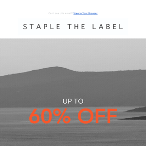 Up to 60% Off | Starts Now