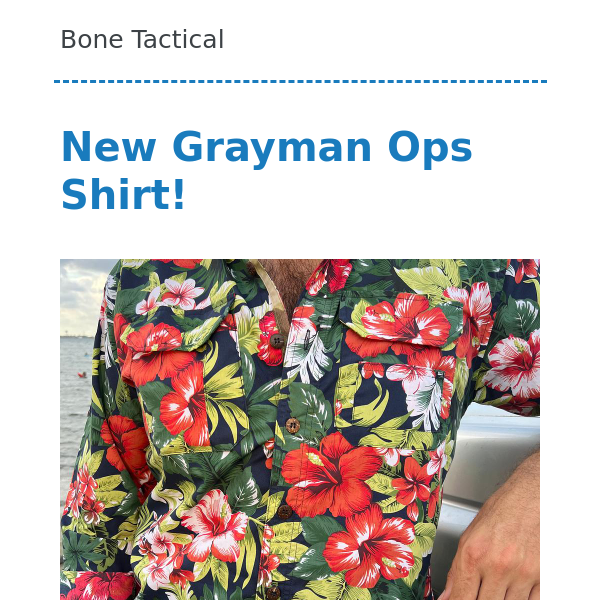 ALL NEW! Gray Man Ops Shirt! You're gonna love our new stuff Bone Tactical  🤯