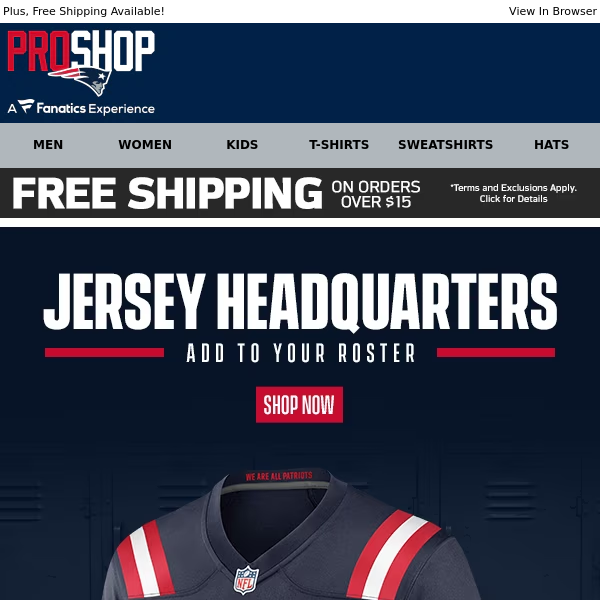 Patriots Jerseys To Add To the Roster...