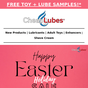 Last Chance 12% Off + Free Toy at Cheaplubes.com