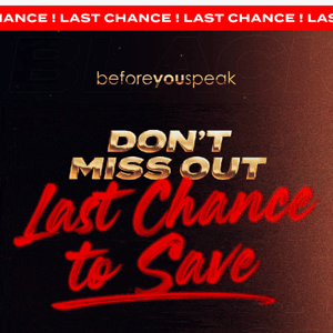 Last Chance to SAVE big! 🏃