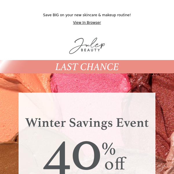 Winter Savings Event Is Ending Soon... ⏳💜