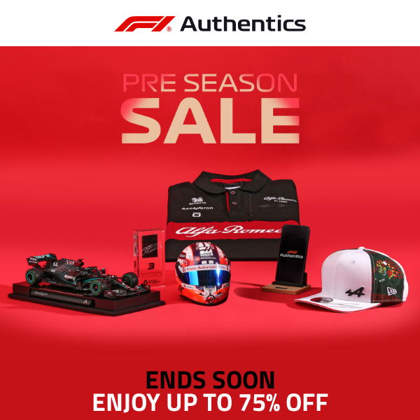 F1 Authentics Latest Emails Sales Deals