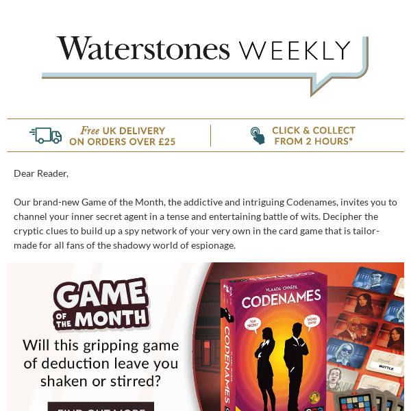 Your Waterstones Weekly