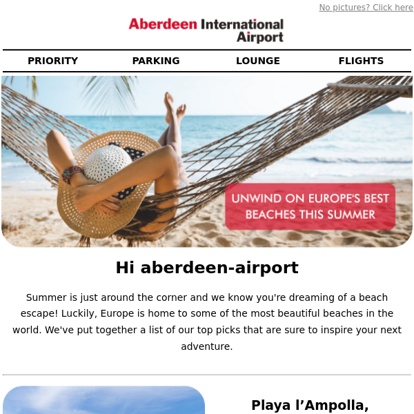 Unwind on Europe's Best Beaches this Summer Aberdeen Airport 🏖️