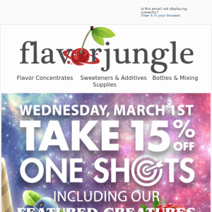 TAKE 15% OFF at FlavorJungle.com