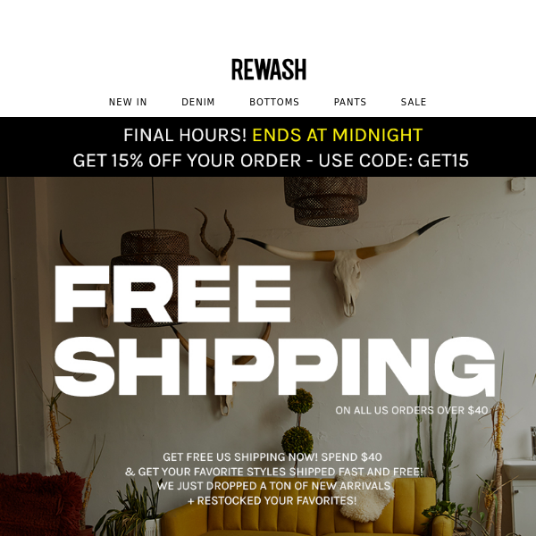 ❗DON'T MISS FREE SHIPPING...that would be terrible!