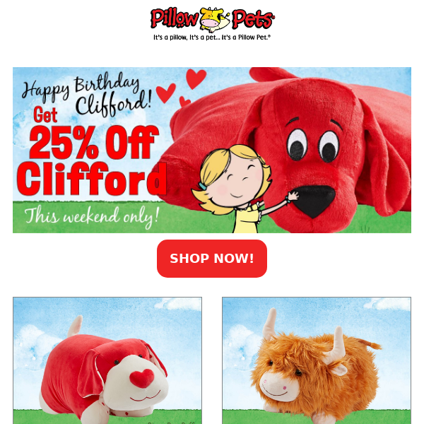 25% OFF Clifford! 😍 BIG DOG SAVINGS!