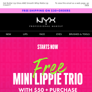 Free mini lippie trio inside! 👀