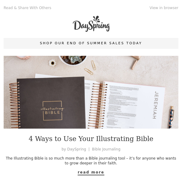 4 Ways to Use Your Illustrating Bible - DaySpring