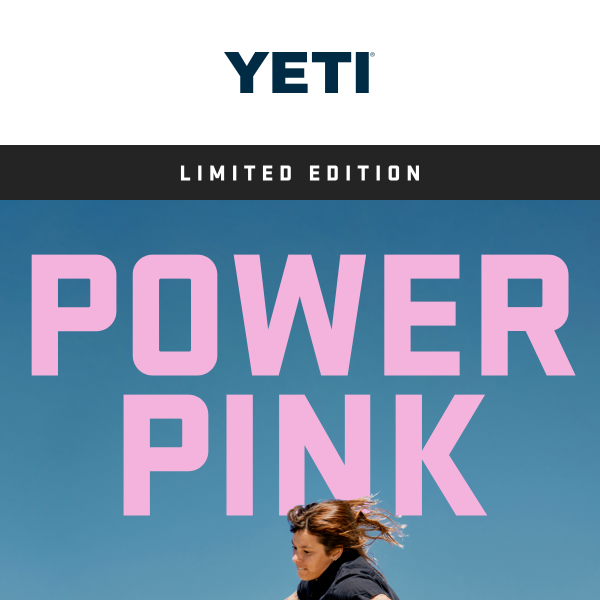YETI thank you so much for releasing a #pinkyeti being that #pink is , yeti  power pink