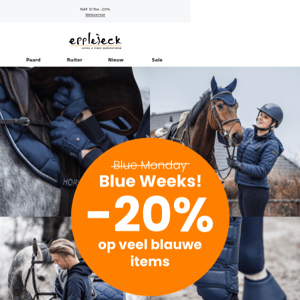 All you can blue 💙 -20% op héél veel blauwe artikelen