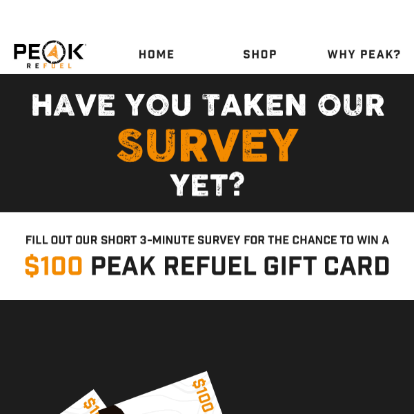 Have You Taken Our Survey Yet?