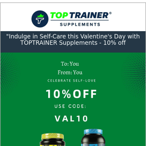 💖 Hurry - Get TOTAL Savings On V-Day @ TOPTRAINER 💖