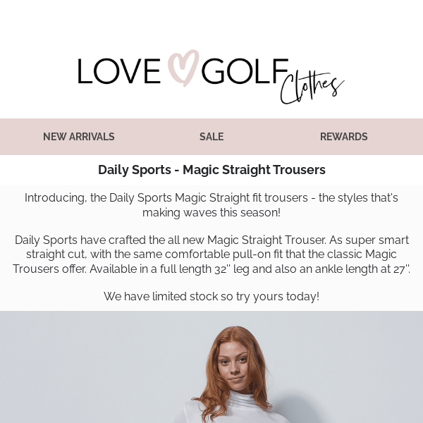 The NEW Daily Sports style making waves | Magic Straight Trousers