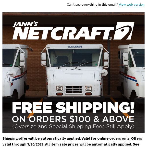 Free Shipping On Your Netcraft Order of $100+!