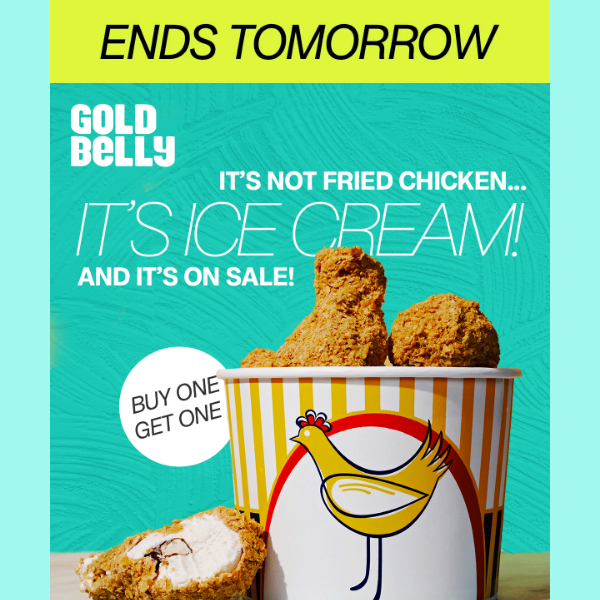 Fried Chicken Ice Cream SALE! 🍗 - Goldbelly