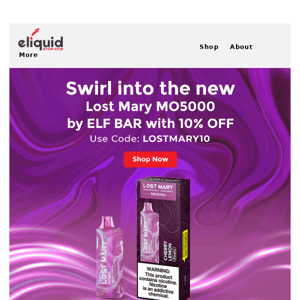 10% Off NEW Lost Mary MO5000 by ELF Bar