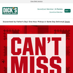 Clearance has arrived at DICK'S Sporting Goods - we're amping up the savings...