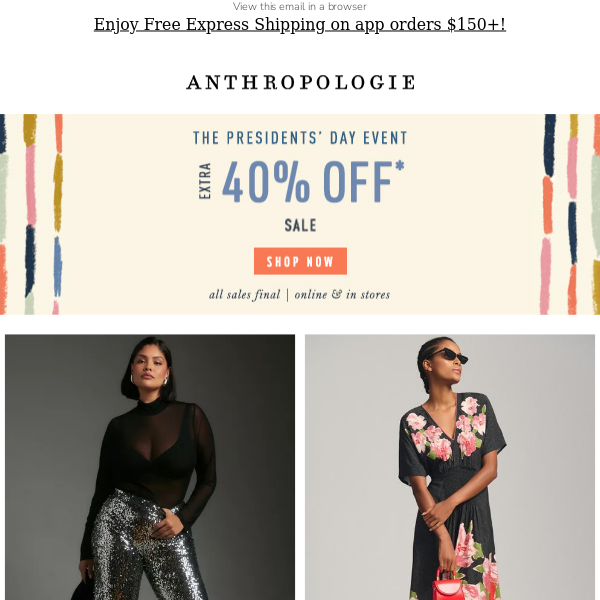For You: Extra 40% Off Sale (!!)