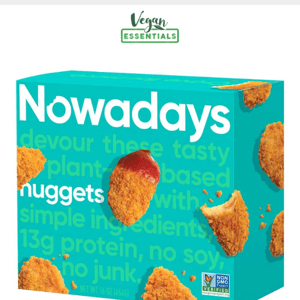 Try NOWADAYS Today! Plant-based chicken nuggets🍗