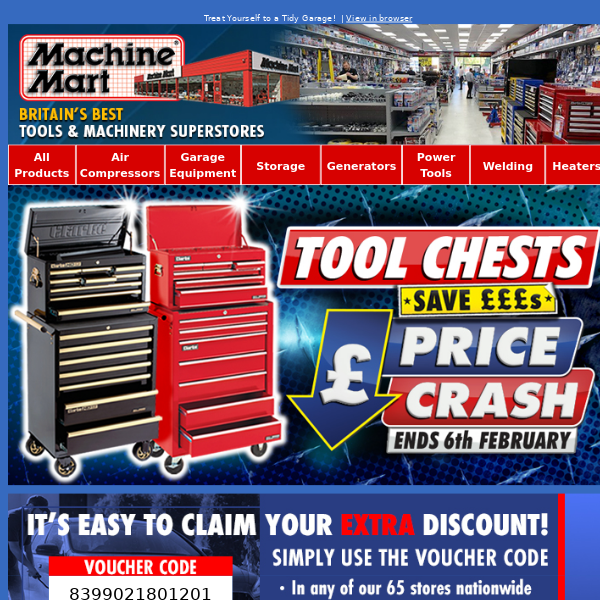 Tool Chest and Modular Storage Price Crash Now On - Save £££s!