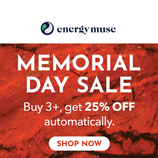 Sitewide Memorial Day Sale starts NOW!