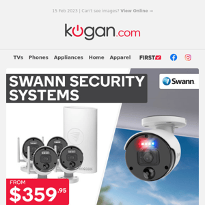 Protect Your Home 🏠🔒 Advanced Swann Home Security Systems from Only $360